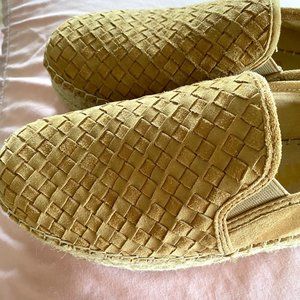 Sam Edelman woven suede platform espadrilles